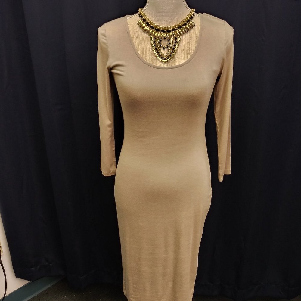 Taupe Bodycon Dress